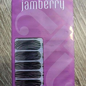 Jamberry Zebra Diva Purple Ombre Sparkle Finish Nail Wrap Nail Art 1 Sheet